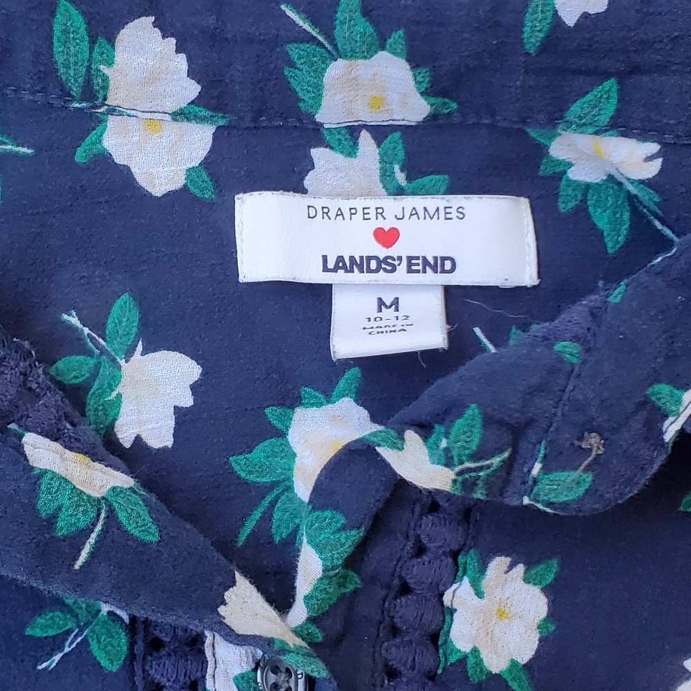 Lands End for Draper James Floral Dress Size M - Picture 3 of 6